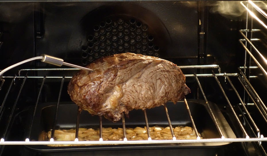 Roast with the plug probe sensor