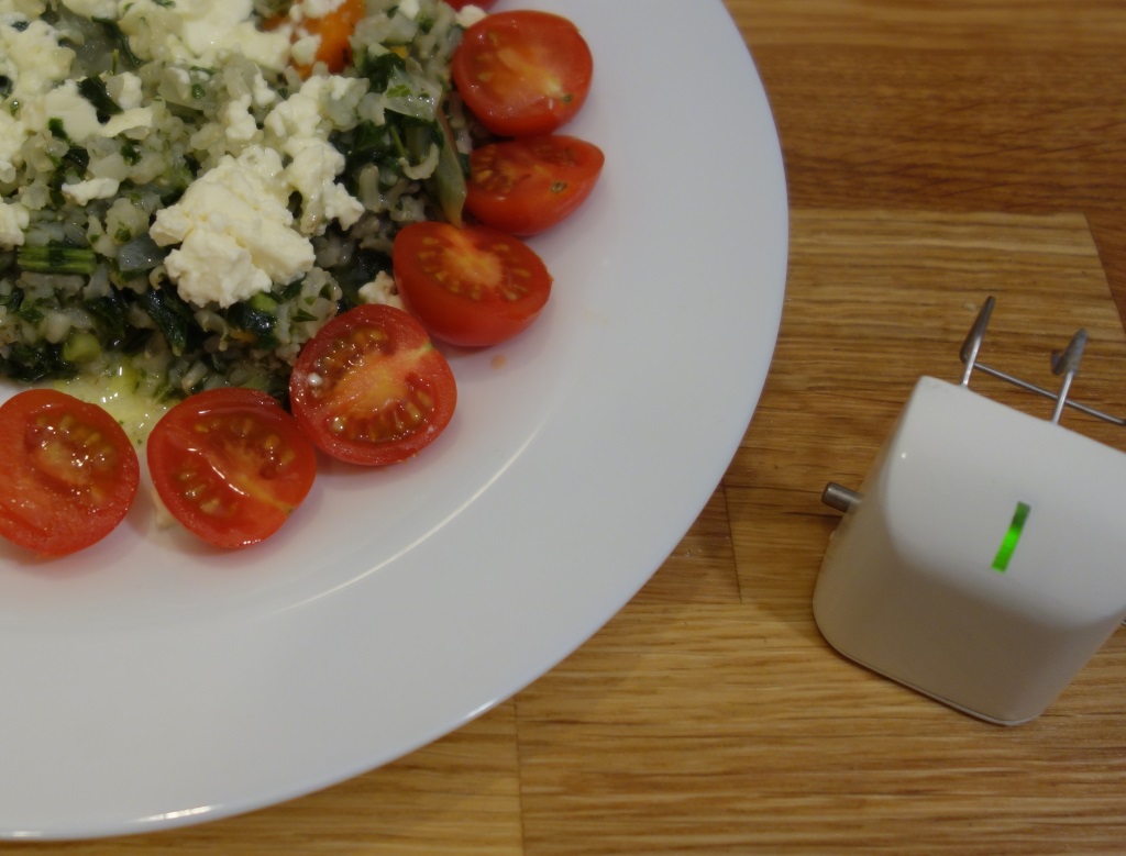Spinach rice with feta